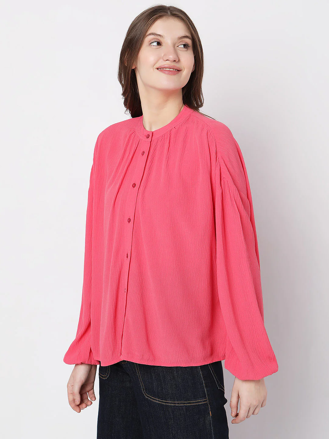 Red Drop Shoulder Shirt - Image 3