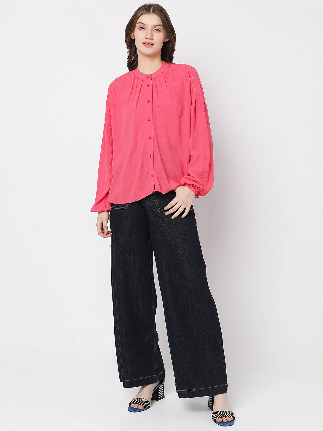 Red Drop Shoulder Shirt - Image 5