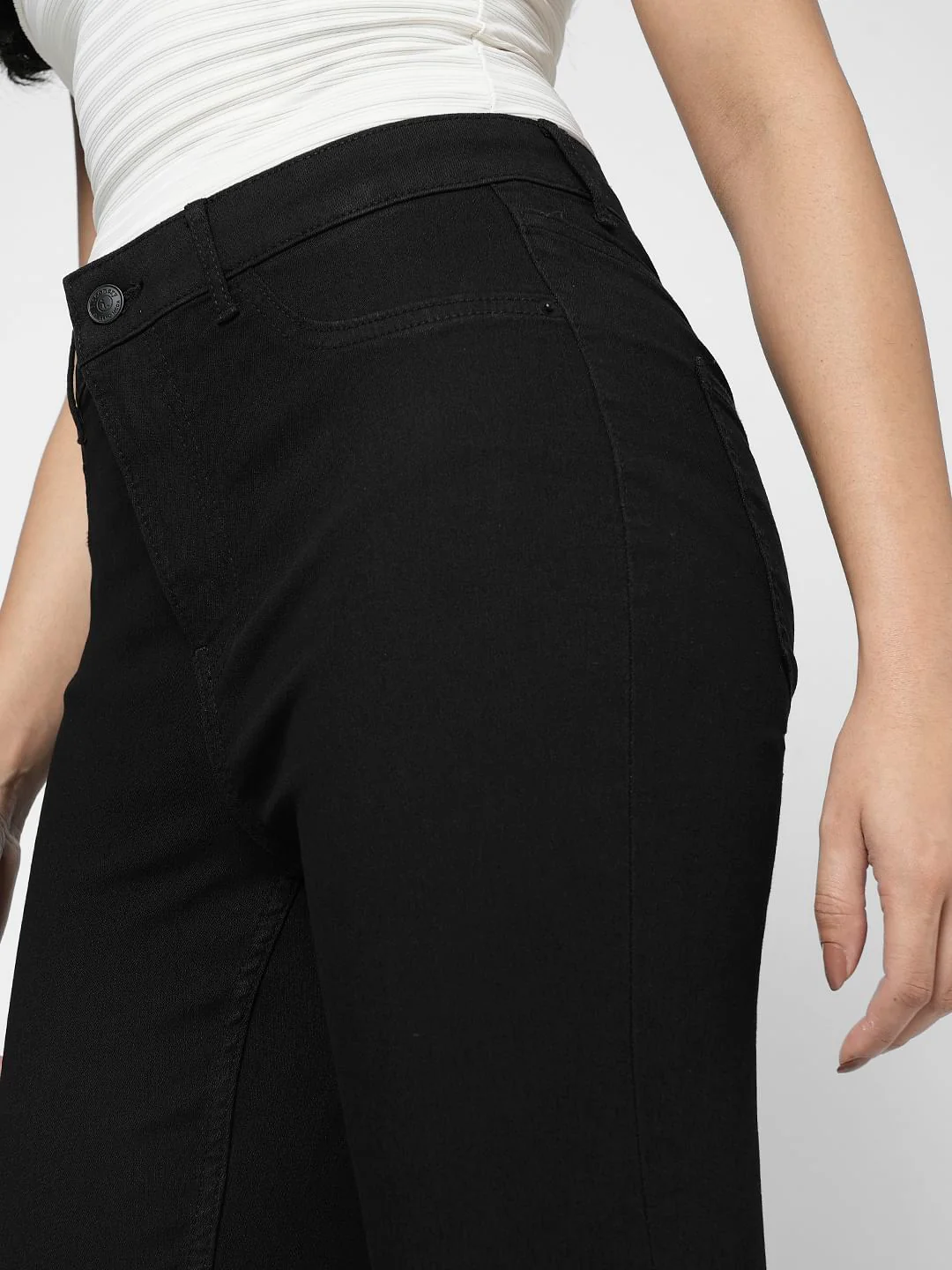 I.Scenery By Vero Moda Black High Rise Skinny Jeggings - Image 6
