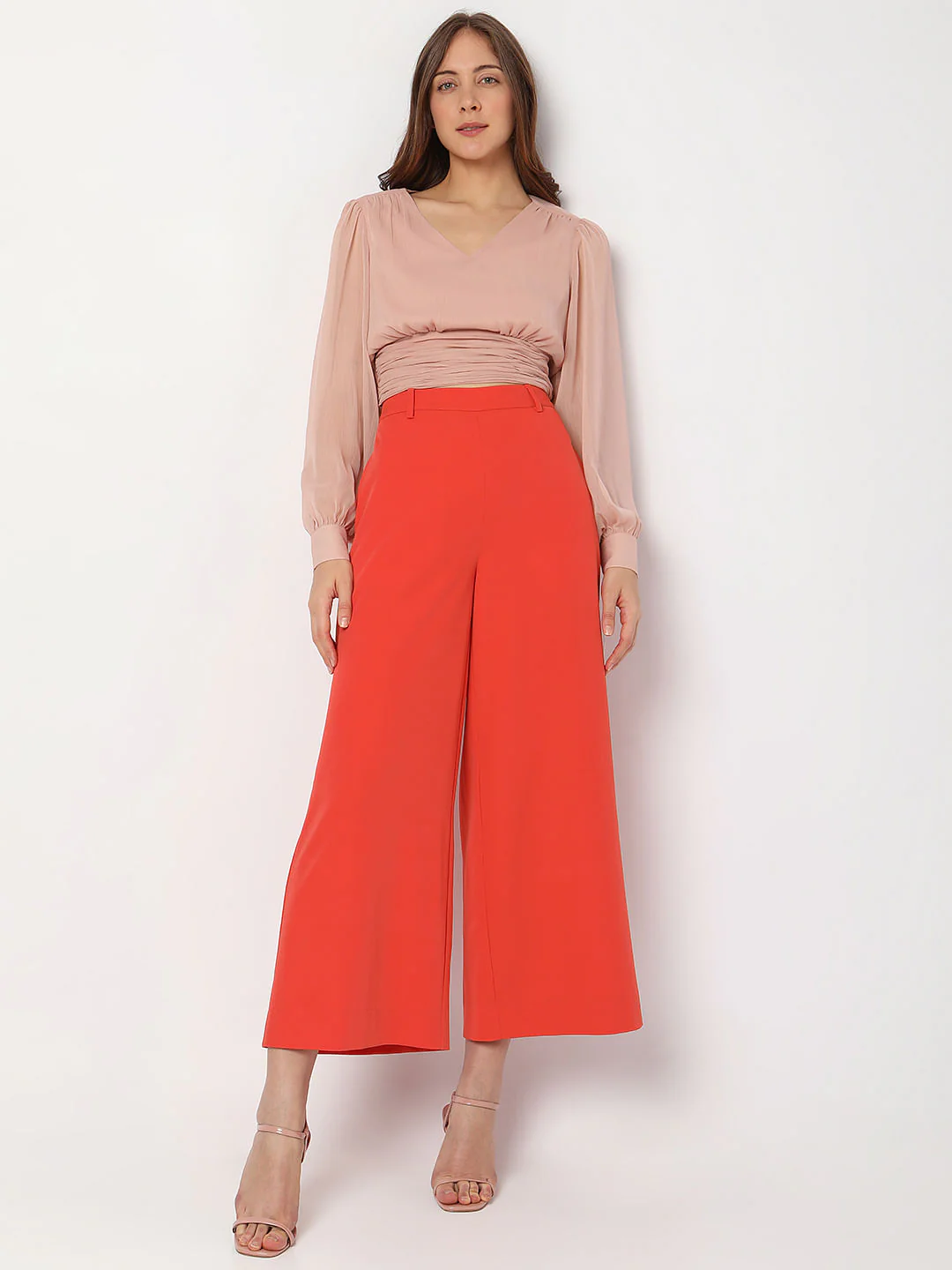 Peach V-Neck Top - Image 5