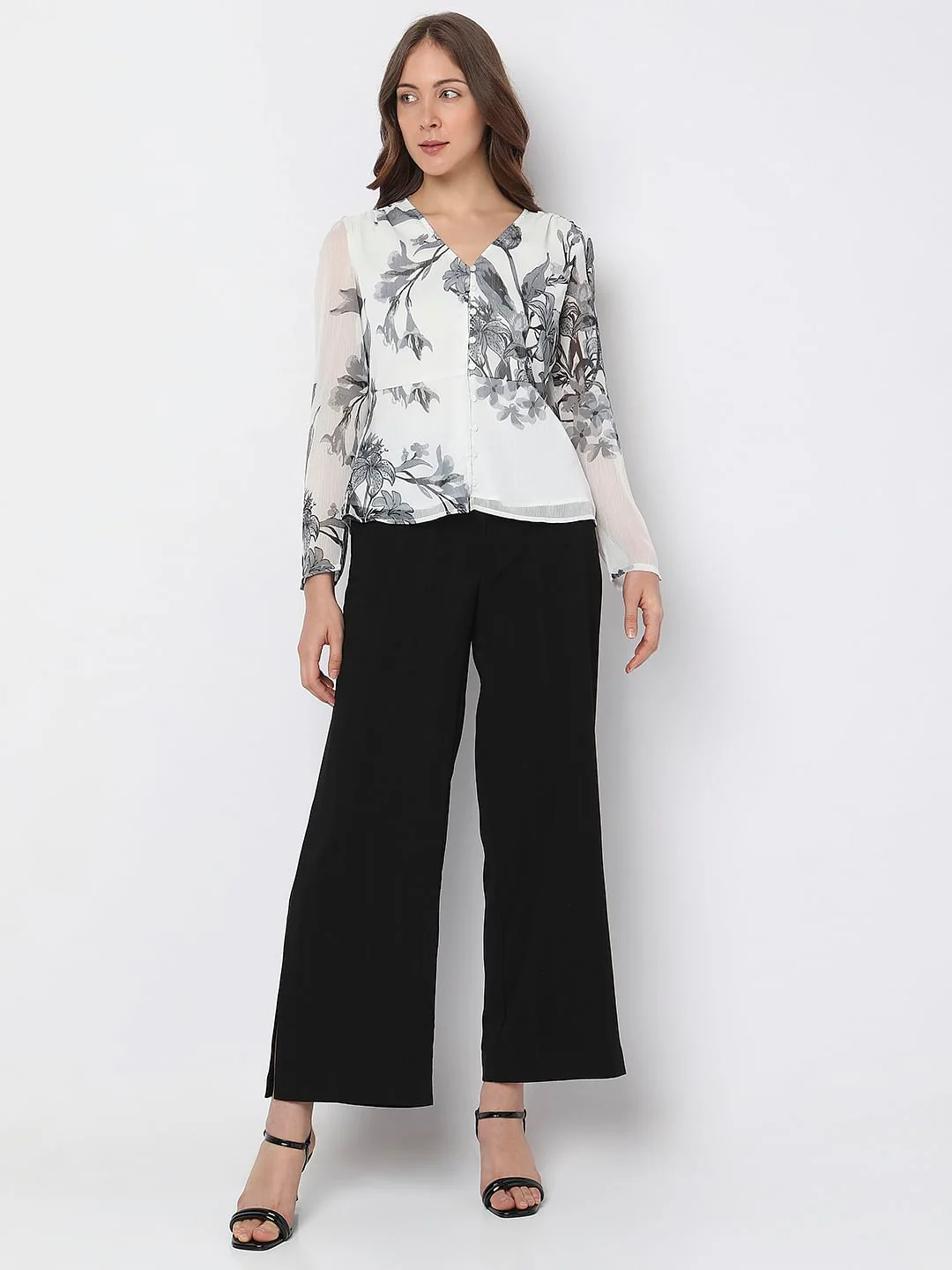 White Floral Top - Image 5