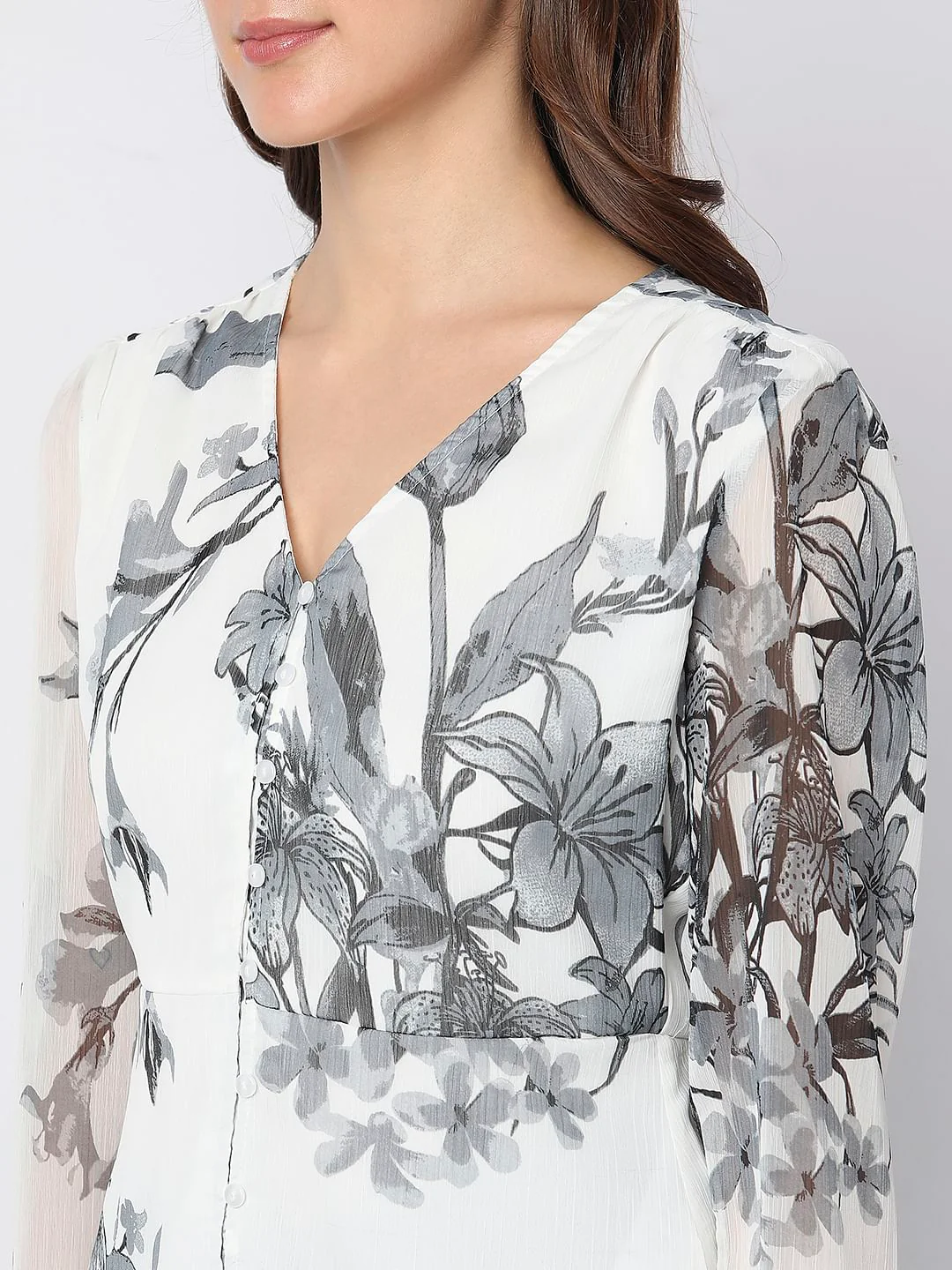 White Floral Top - Image 6