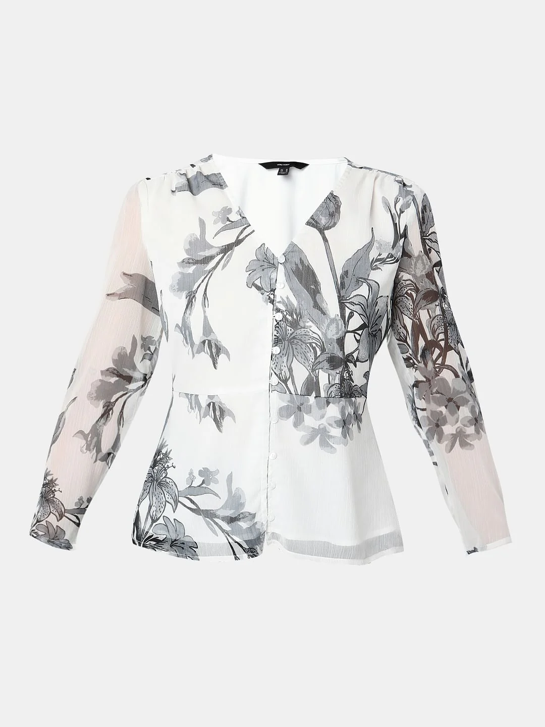 White Floral Top - Image 7