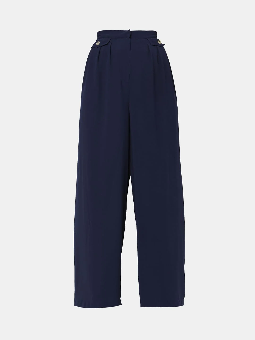 Navy Blue High Rise Pants - Image 7