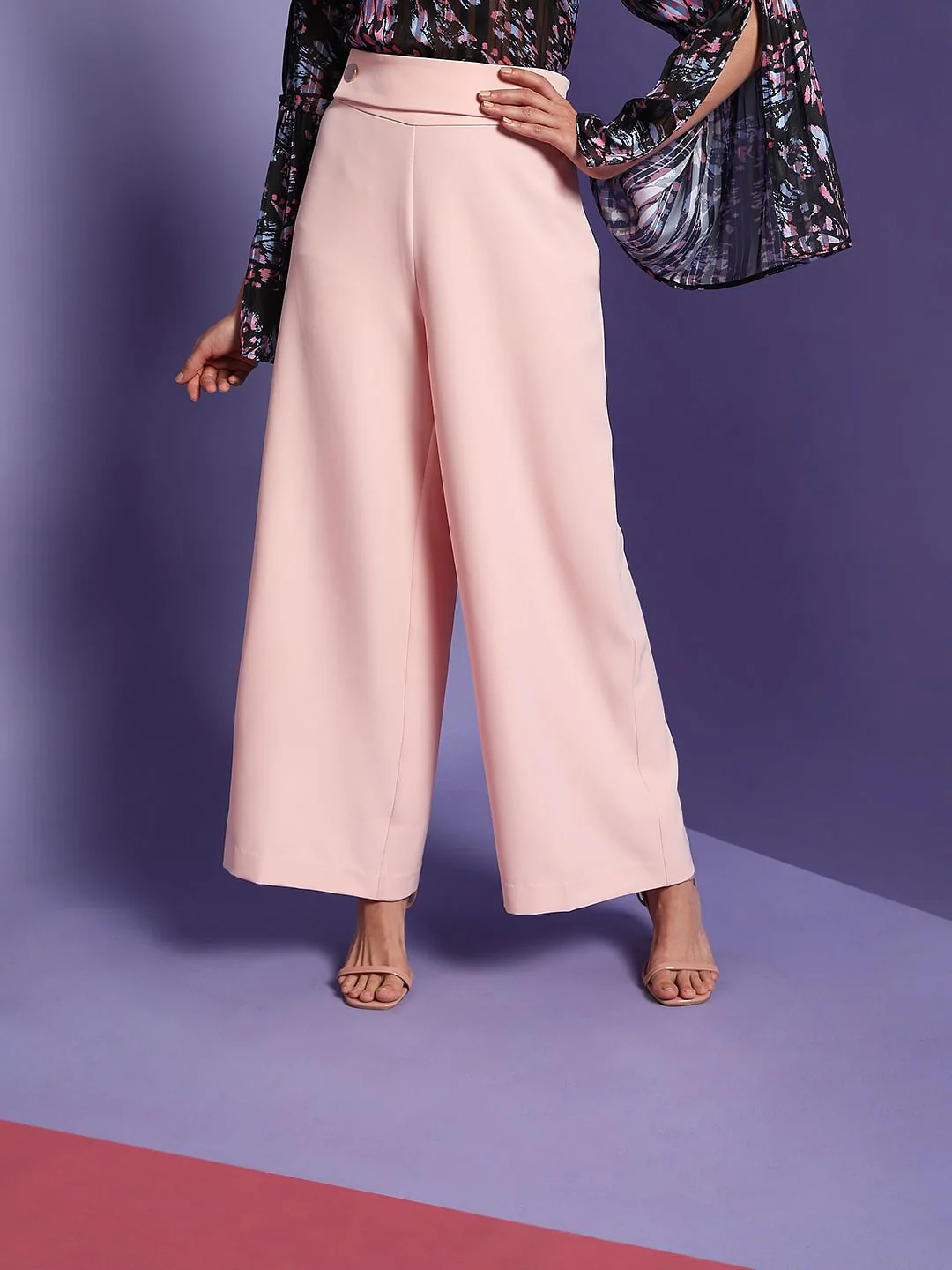 Marquee Pink Wide Leg Culottes - Image 2