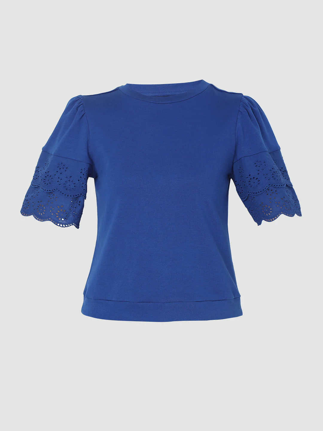 Blue Schiffli T-Shirt - Image 7