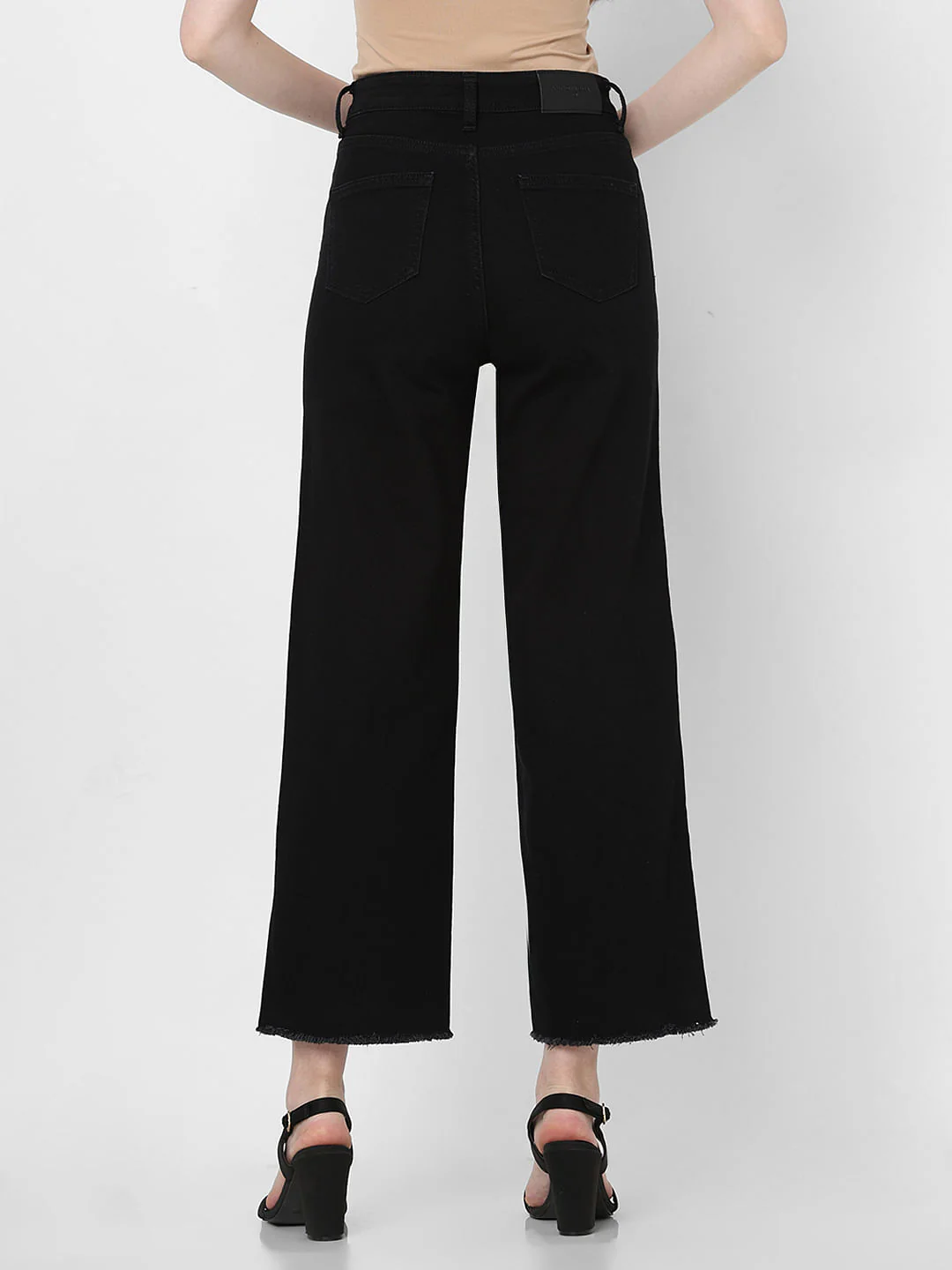 Black High Rise Zoey Wide Leg Jeans - Image 4