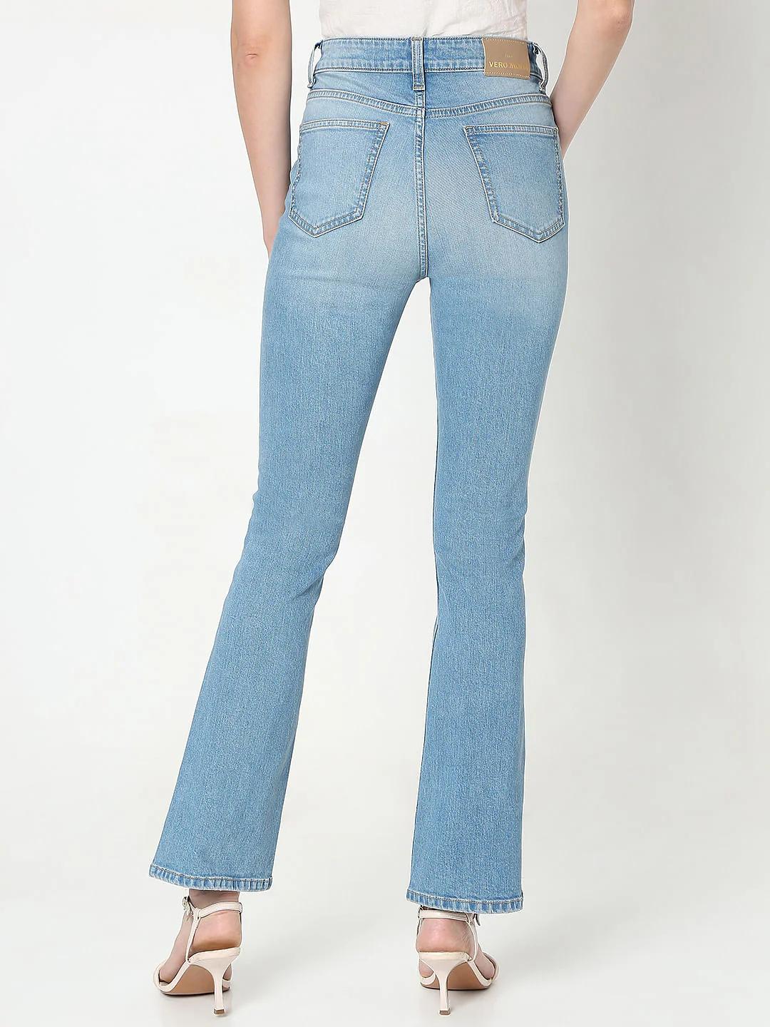 Light Blue High Rise Petra Bootcut Jeans - Image 4