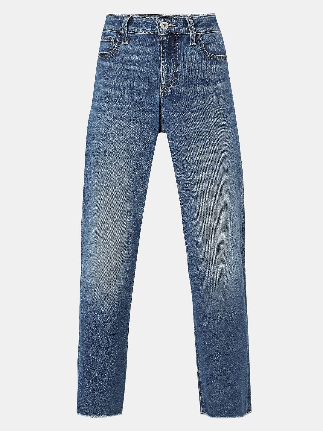 Dark Blue High Rise Zoey Wide Leg Jeans - Image 7