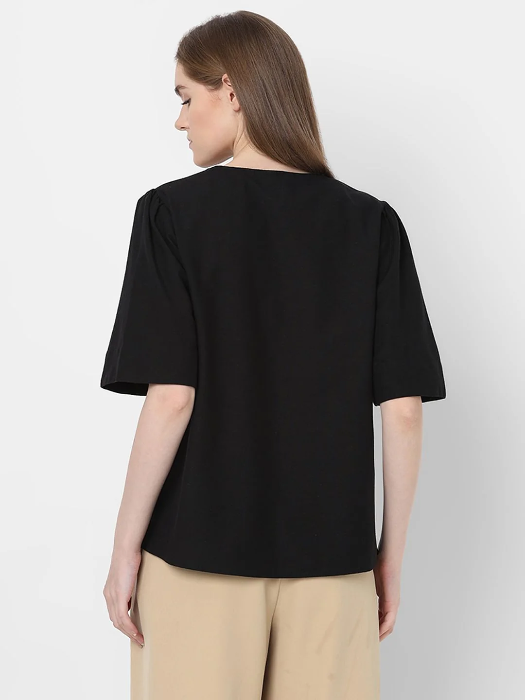 Black Embroidered Top - Image 4