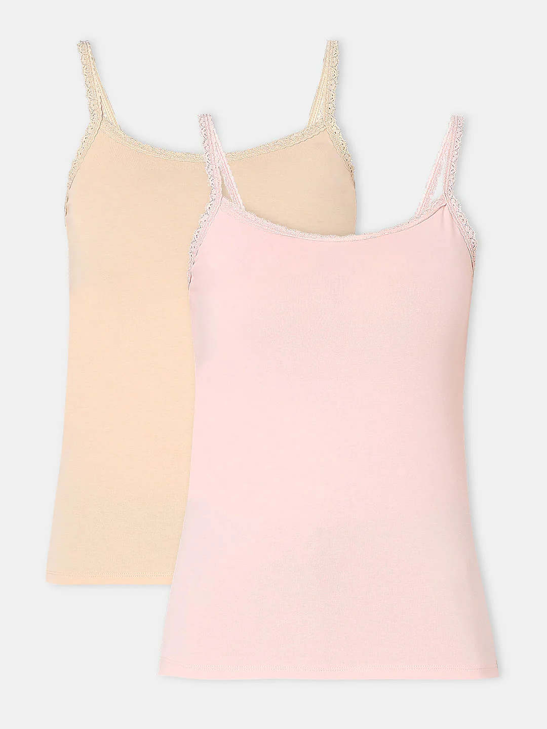 Intimates Pack Of 2 Light Pink & Nude Camisoles - Image 7