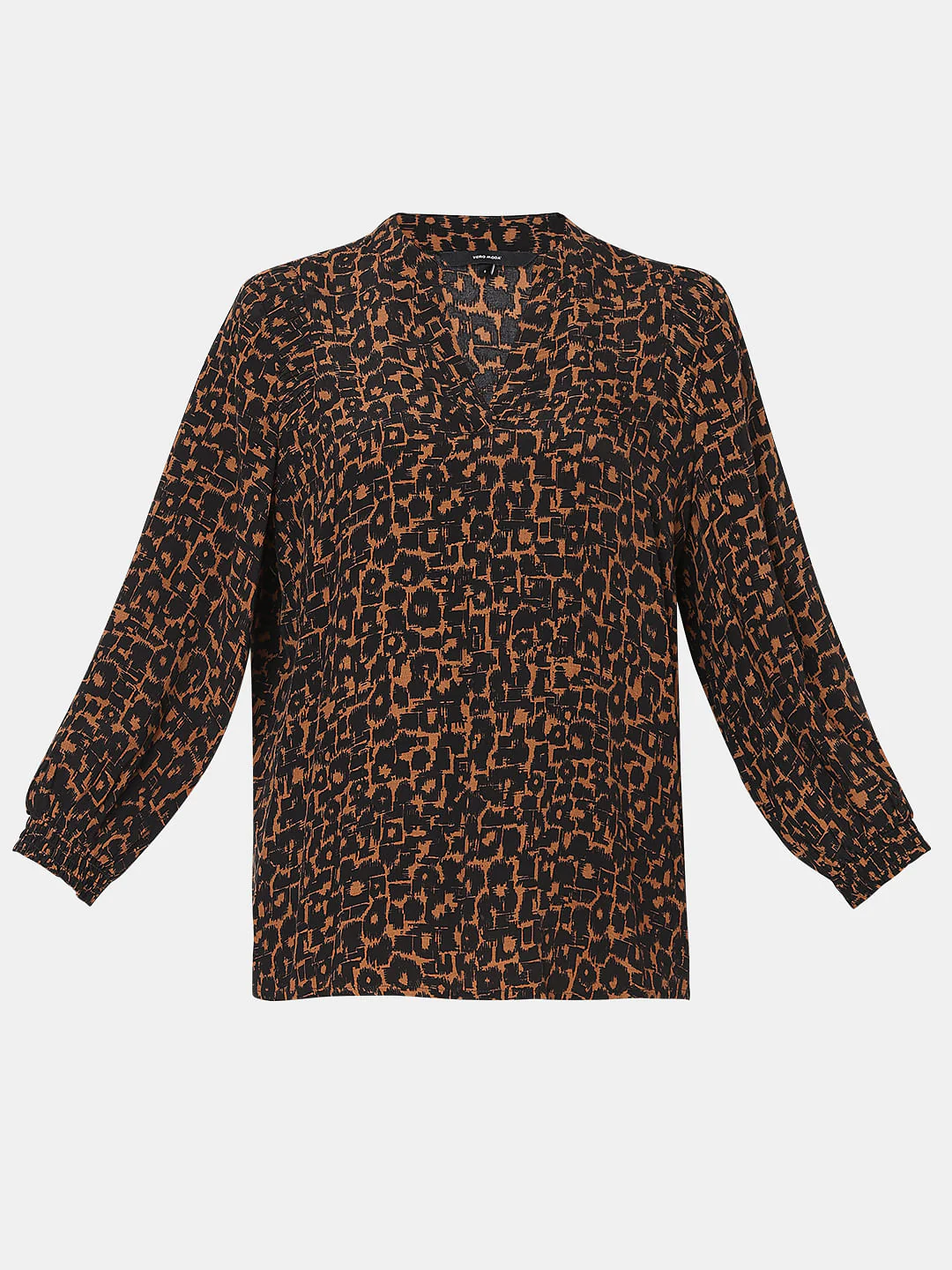 Brown Printed Top - Image 7