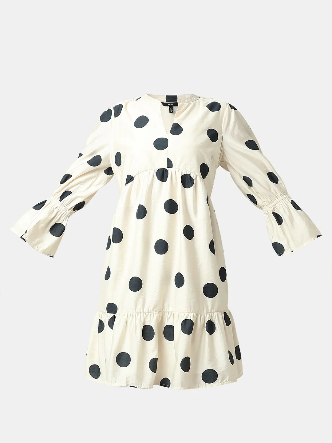 White Polka Dot Short Dress - Image 7