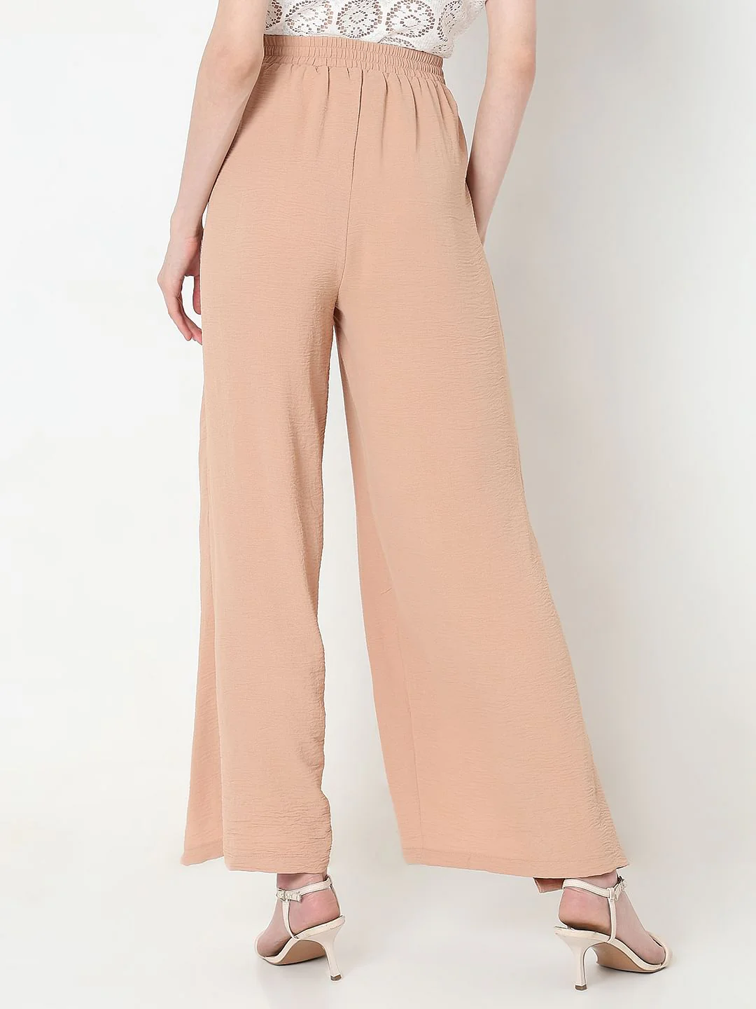 Nude High Rise Flared Pants - Image 4
