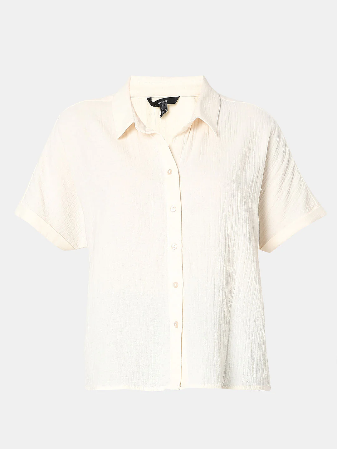 Off-White Short Sleeves Cotton Shirt - Image 7
