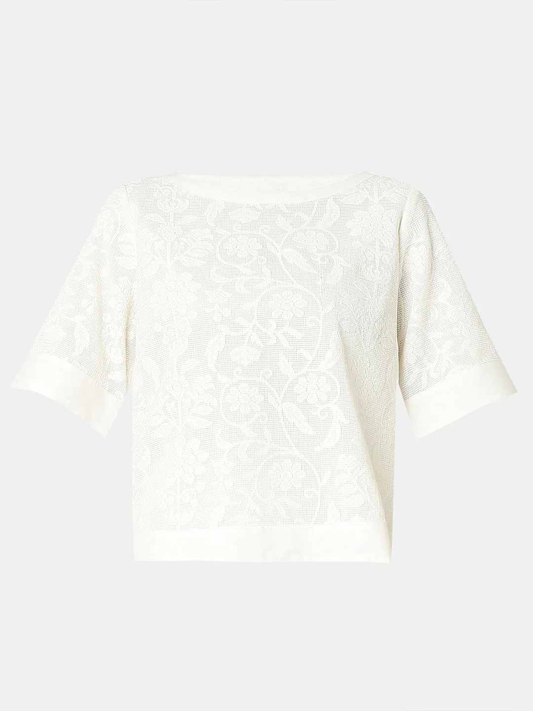 Off-White Textured Co-Ord Set Top - Image 7