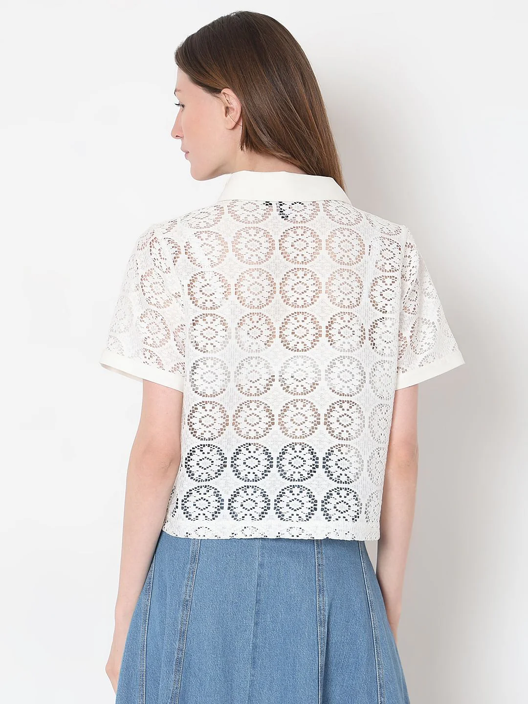 White Lace Polo - Image 4