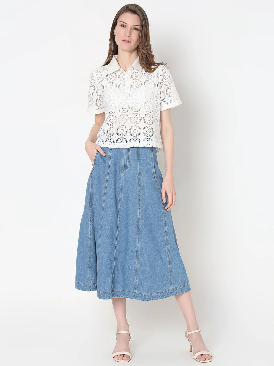 White Lace Polo - Image 5