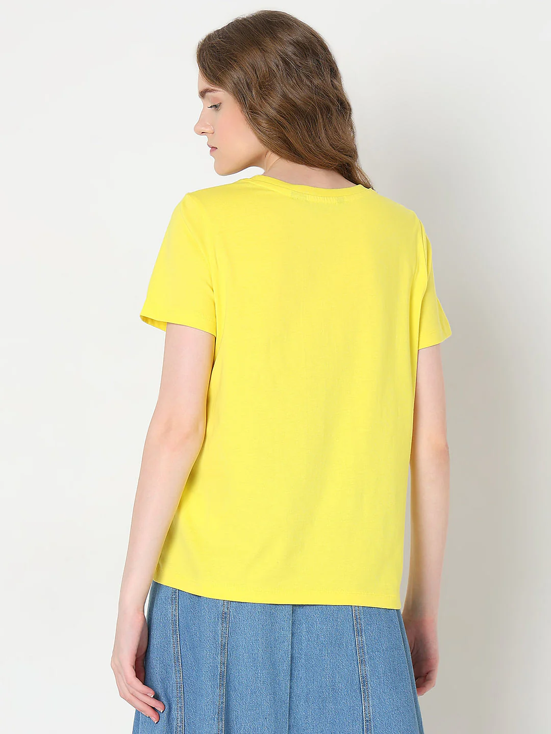 Yellow Cotton Printed T-Shirt - Image 4