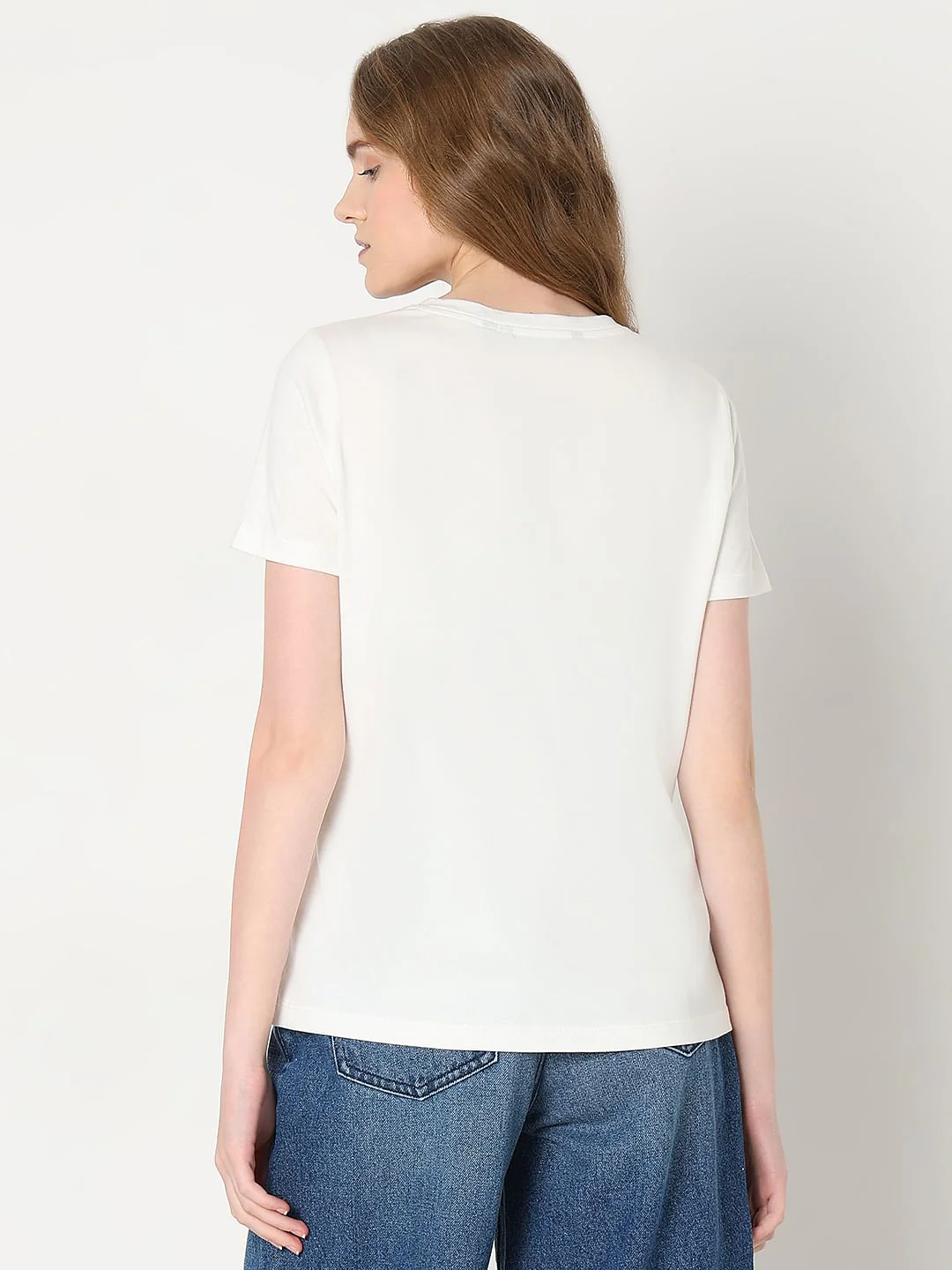 White Sunflower Printed T-Shirt - Image 4
