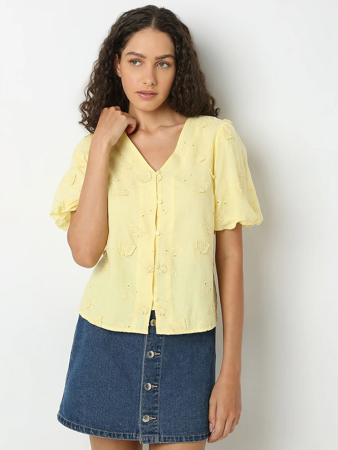 Yellow Cotton Top - Image 2