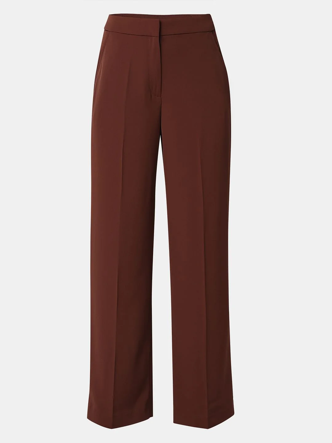 Brown High Rise Wide Leg Pants - Image 7