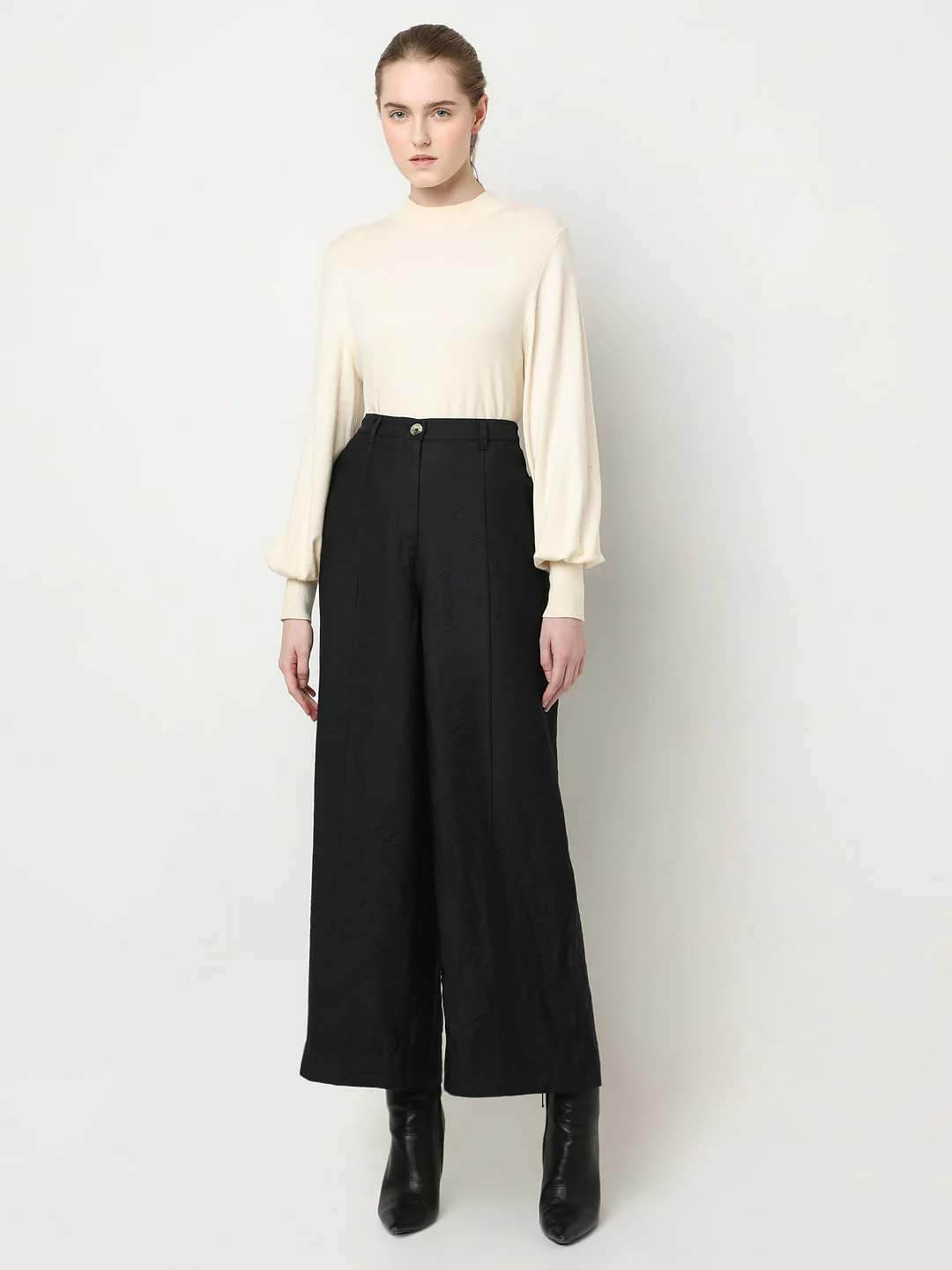 Black High Rise Pants - Image 5