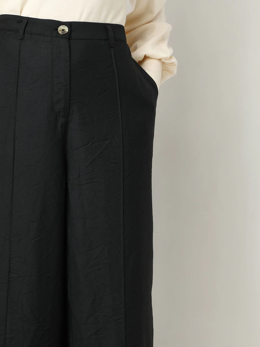 Black High Rise Pants - Image 6