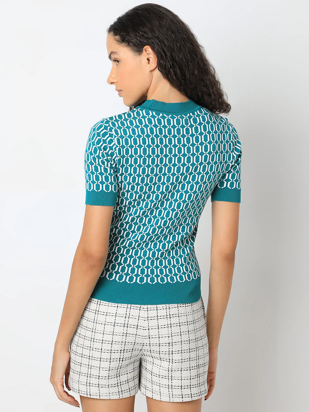 Turquoise Knitted Top - Image 4