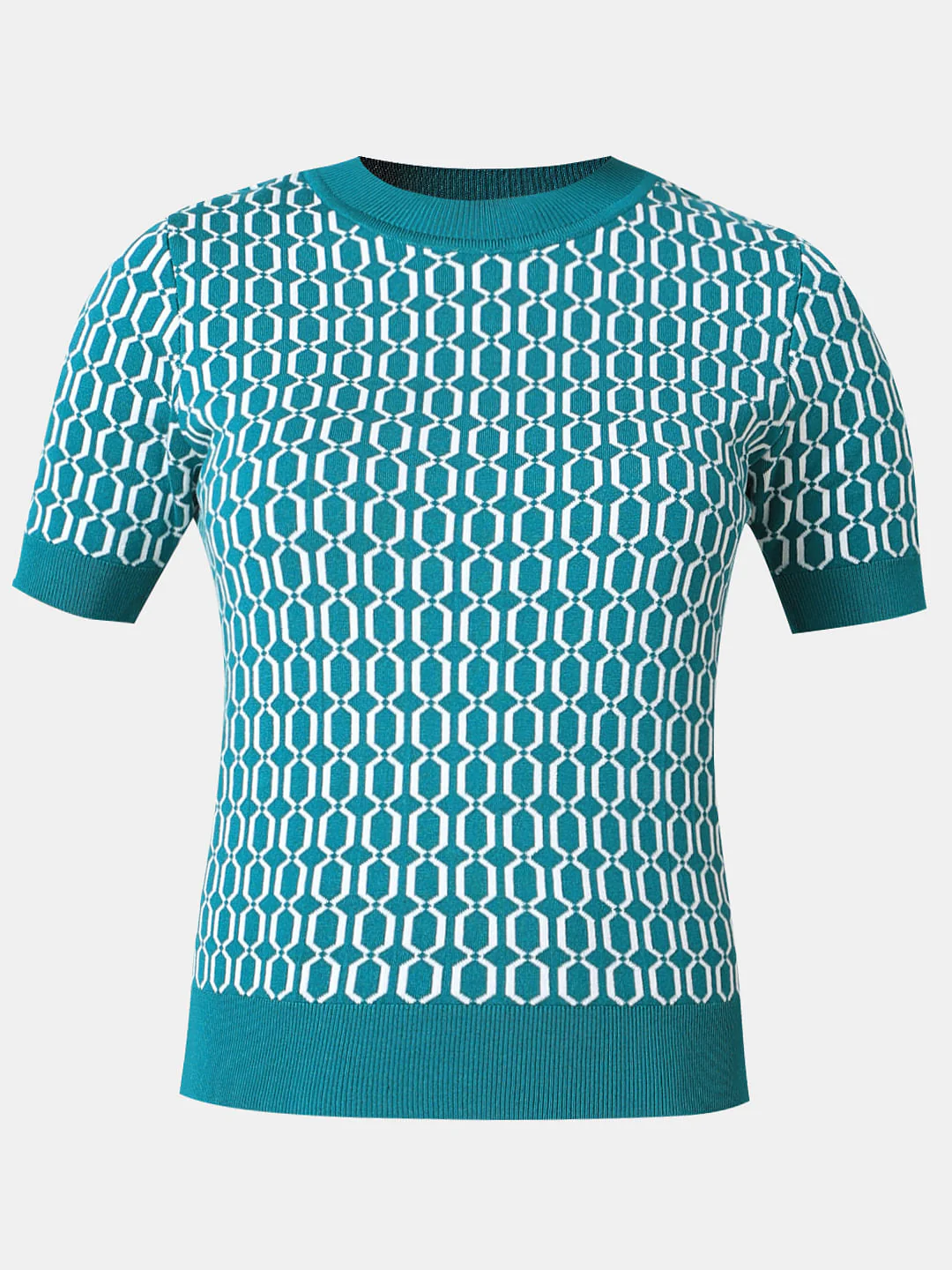 Turquoise Knitted Top - Image 7