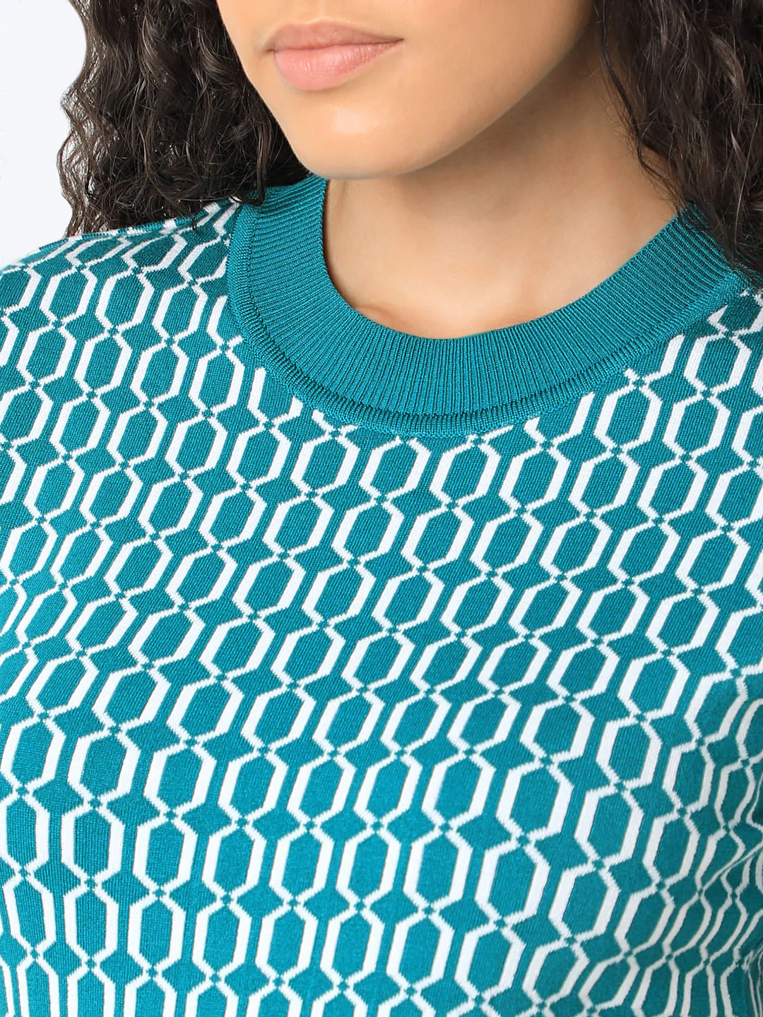 Turquoise Knitted Top - Image 8