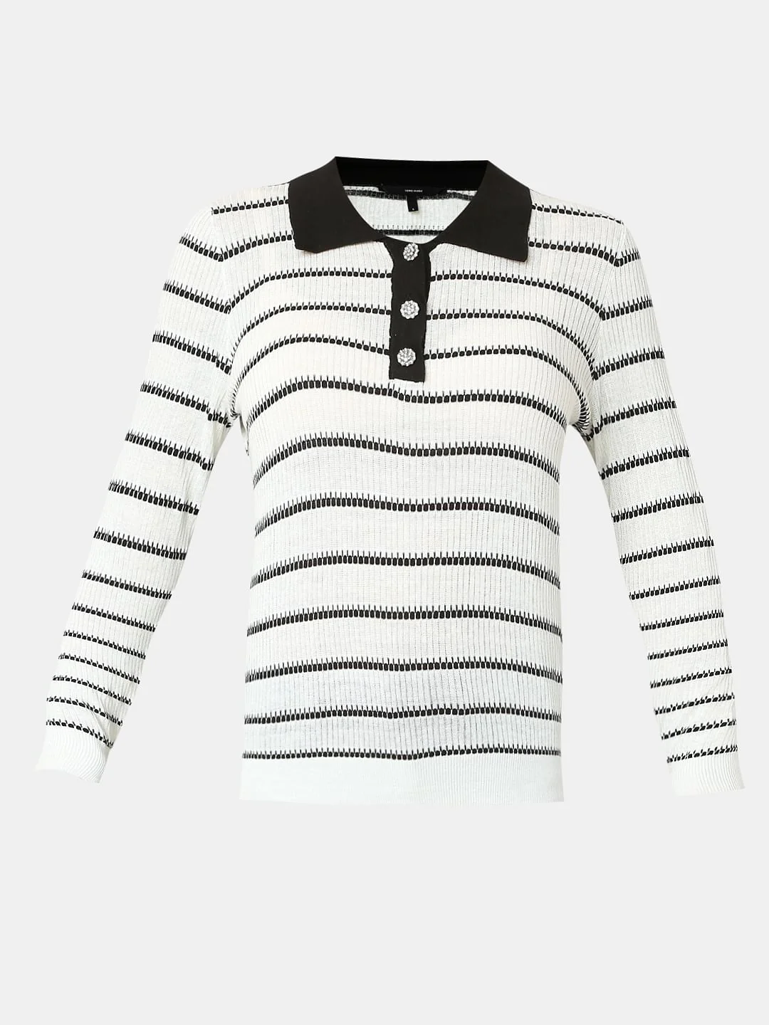 White Polo Neck Top - Image 7