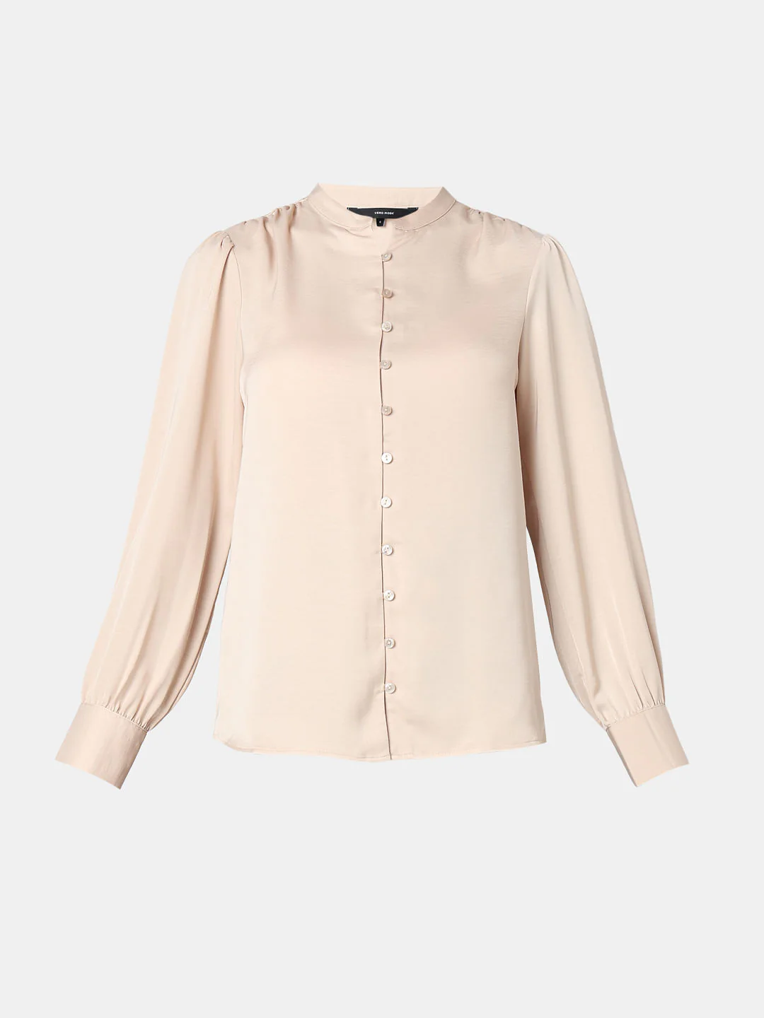 Beige Mandarin Collar Top - Image 7