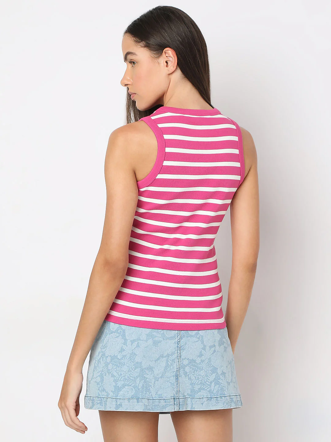 Pink Striped Tank Top - Image 4