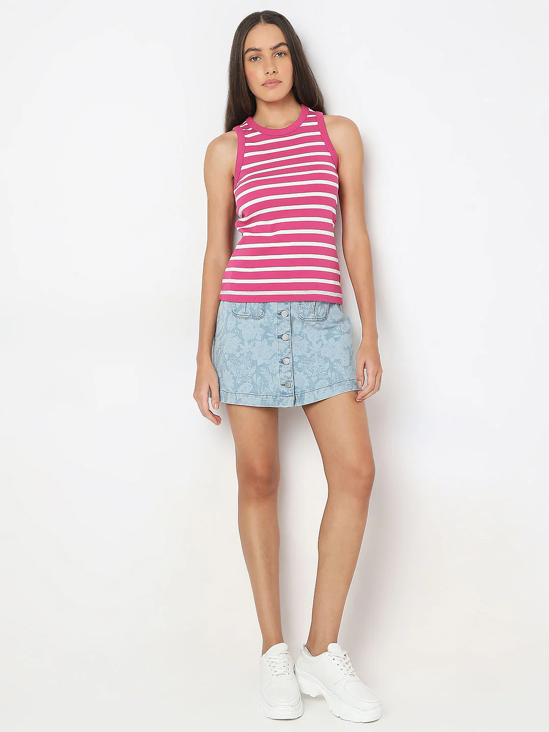 Pink Striped Tank Top - Image 5