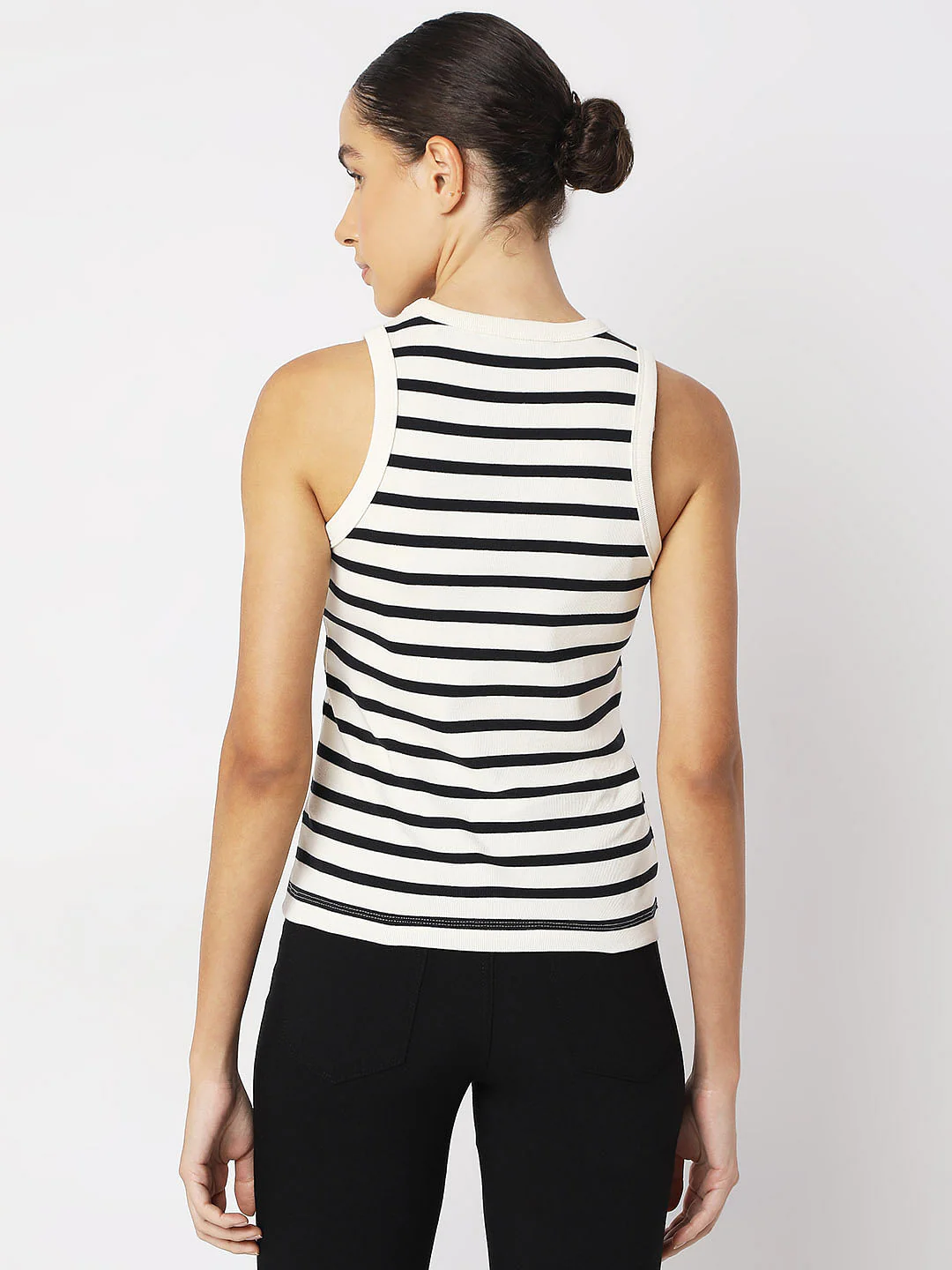 White Striped Tank Top - Image 4