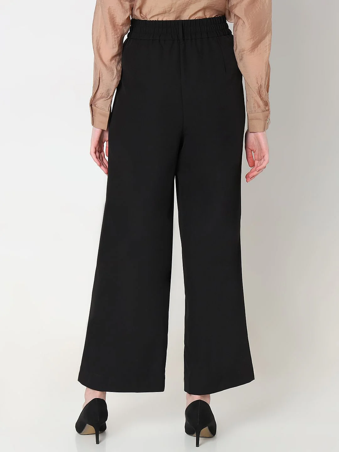 Black Double Button Korean Pants - Image 4