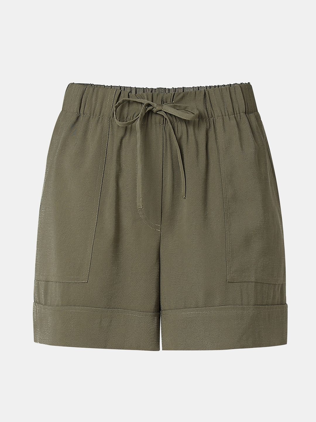 Green High Rise Shorts - Image 7