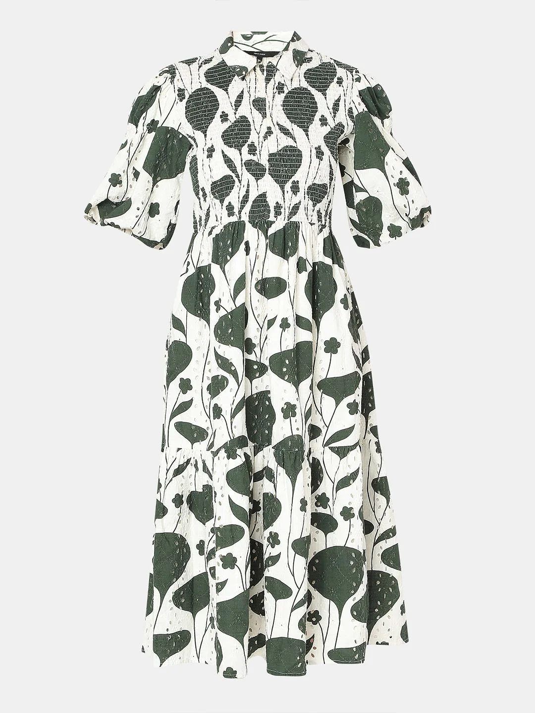 Green Printed Dress - Image 7