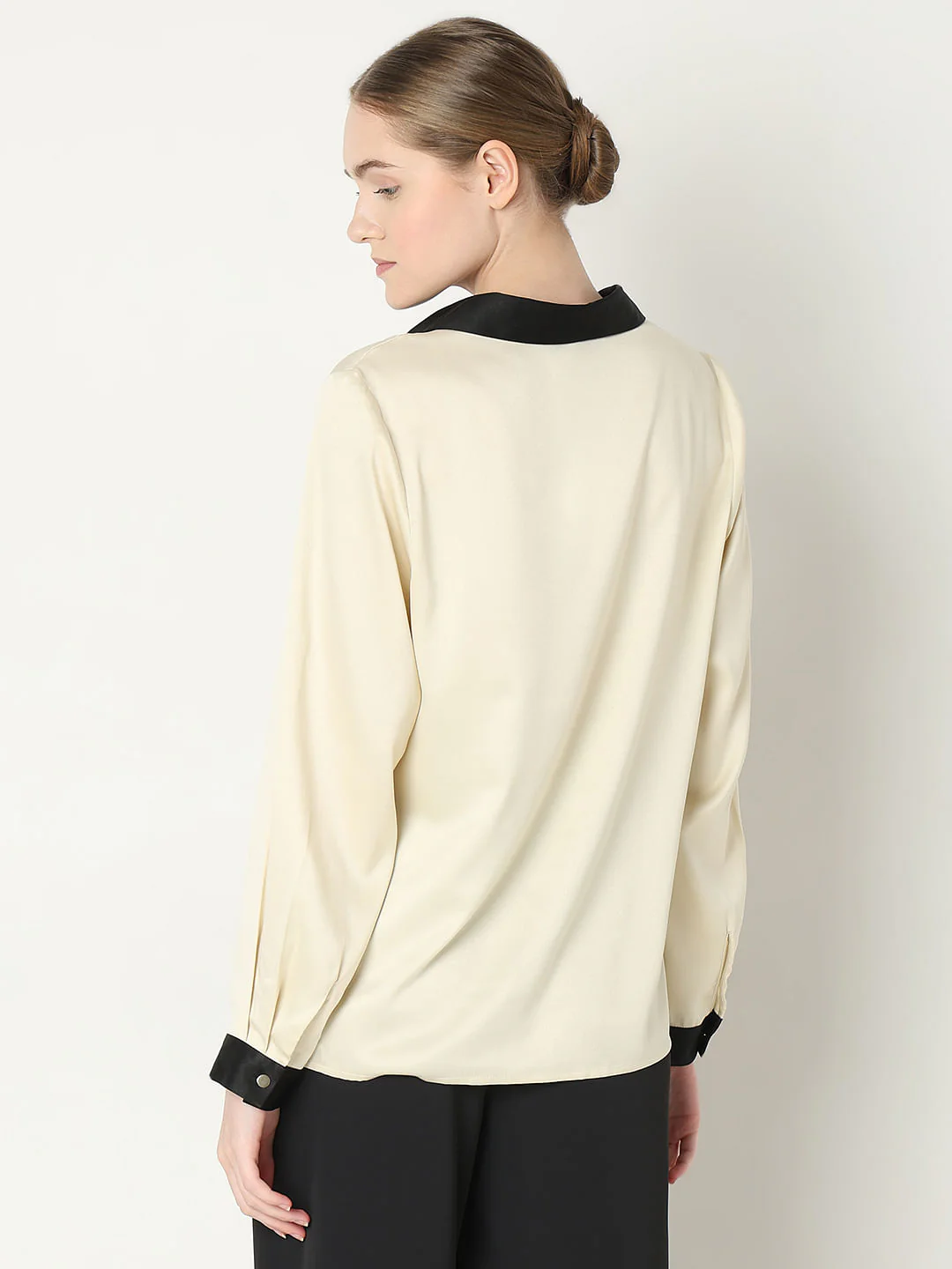 Beige V-Neck Top - Image 4