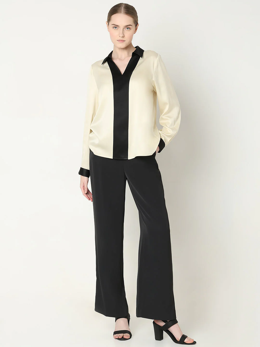 Beige V-Neck Top - Image 5