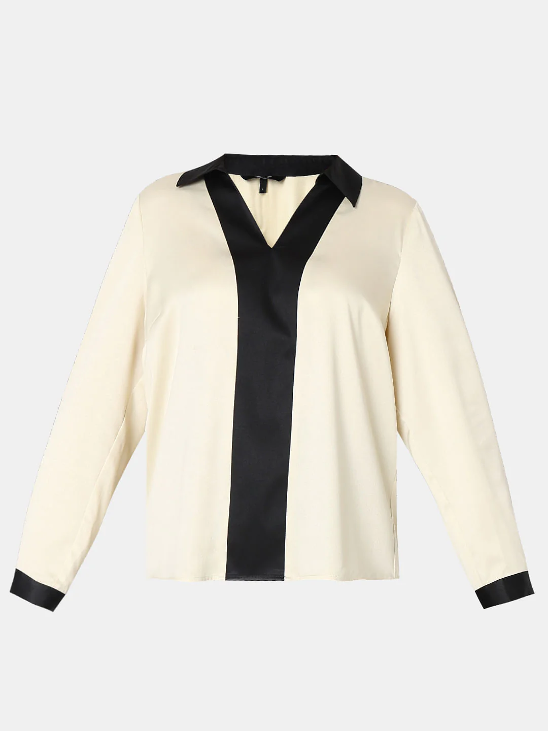 Beige V-Neck Top - Image 7