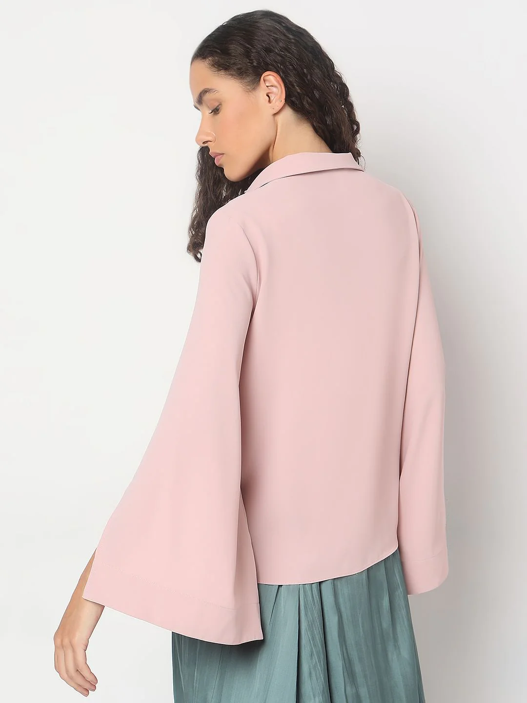 Pink Bell Sleeves Top - Image 4