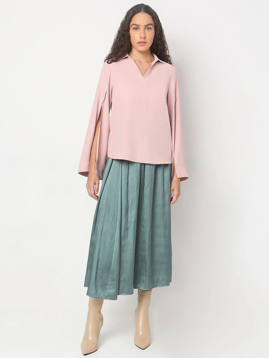 Pink Bell Sleeves Top - Image 5