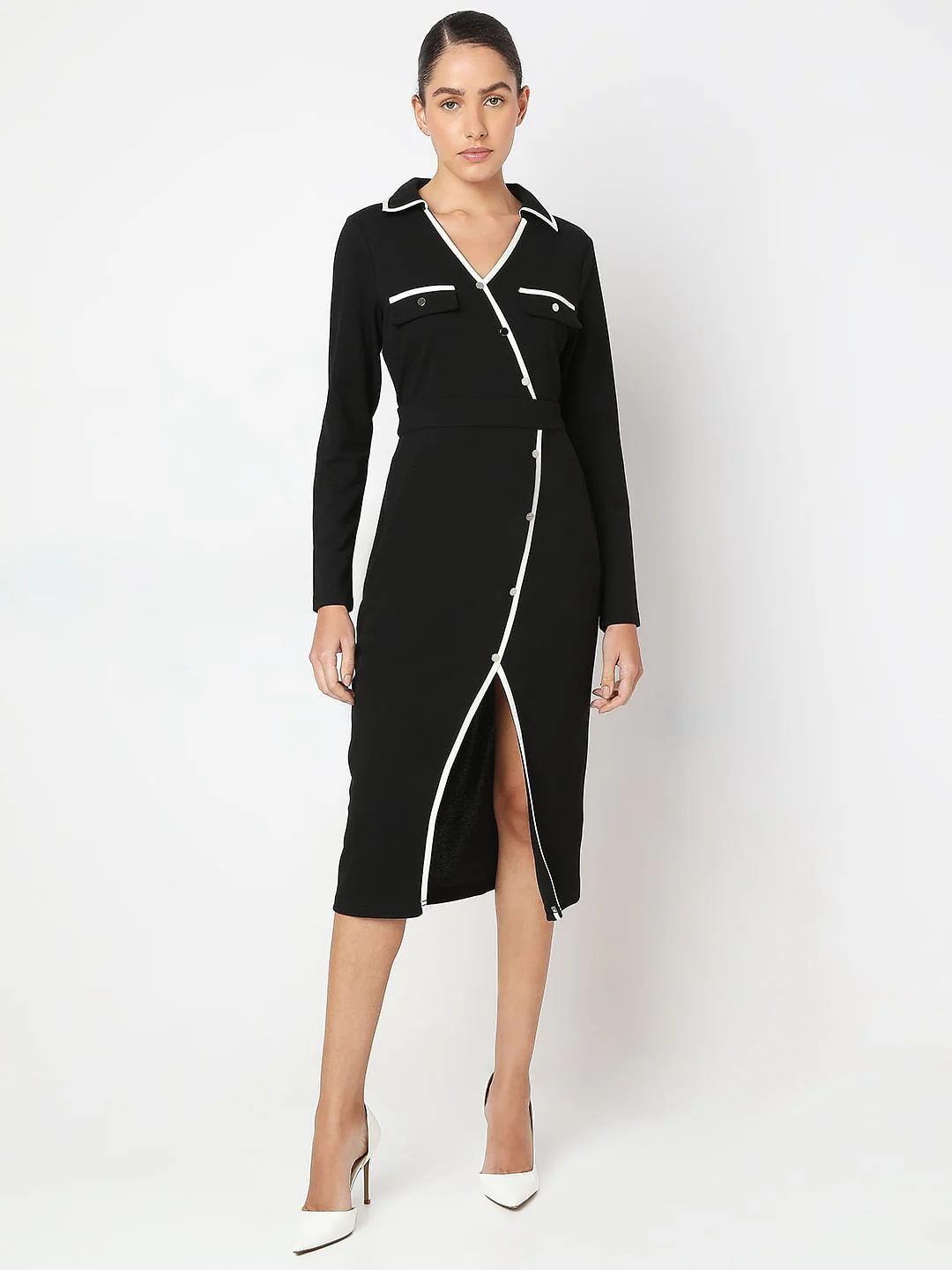 Black Bodycon Dress - Image 2