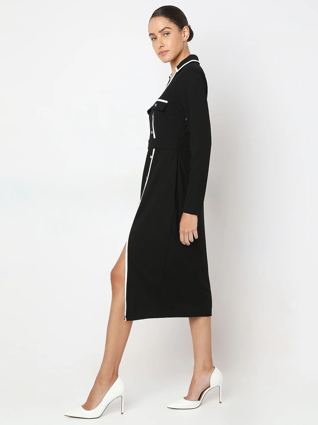 Black Bodycon Dress - Image 3