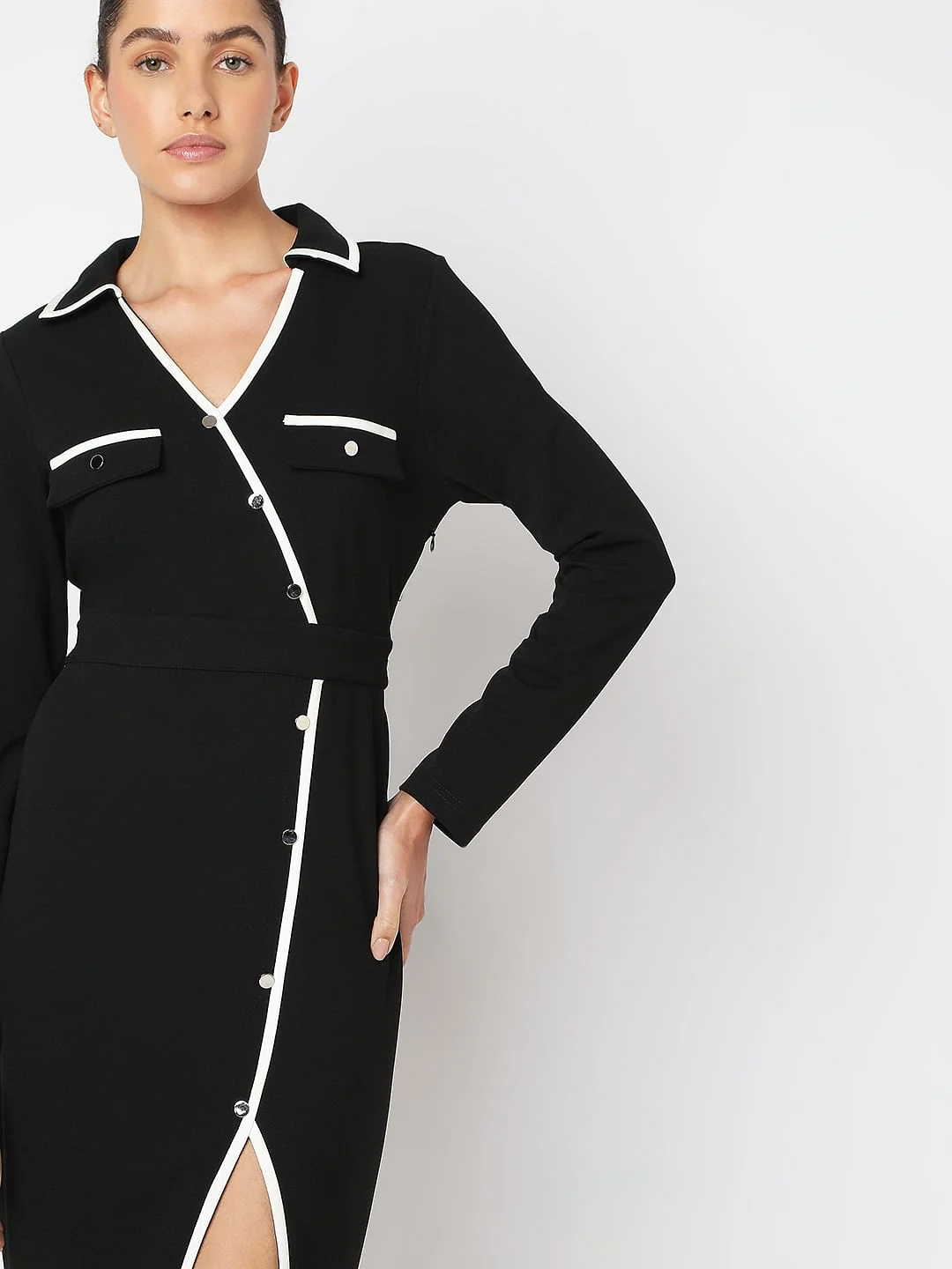 Black Bodycon Dress - Image 5
