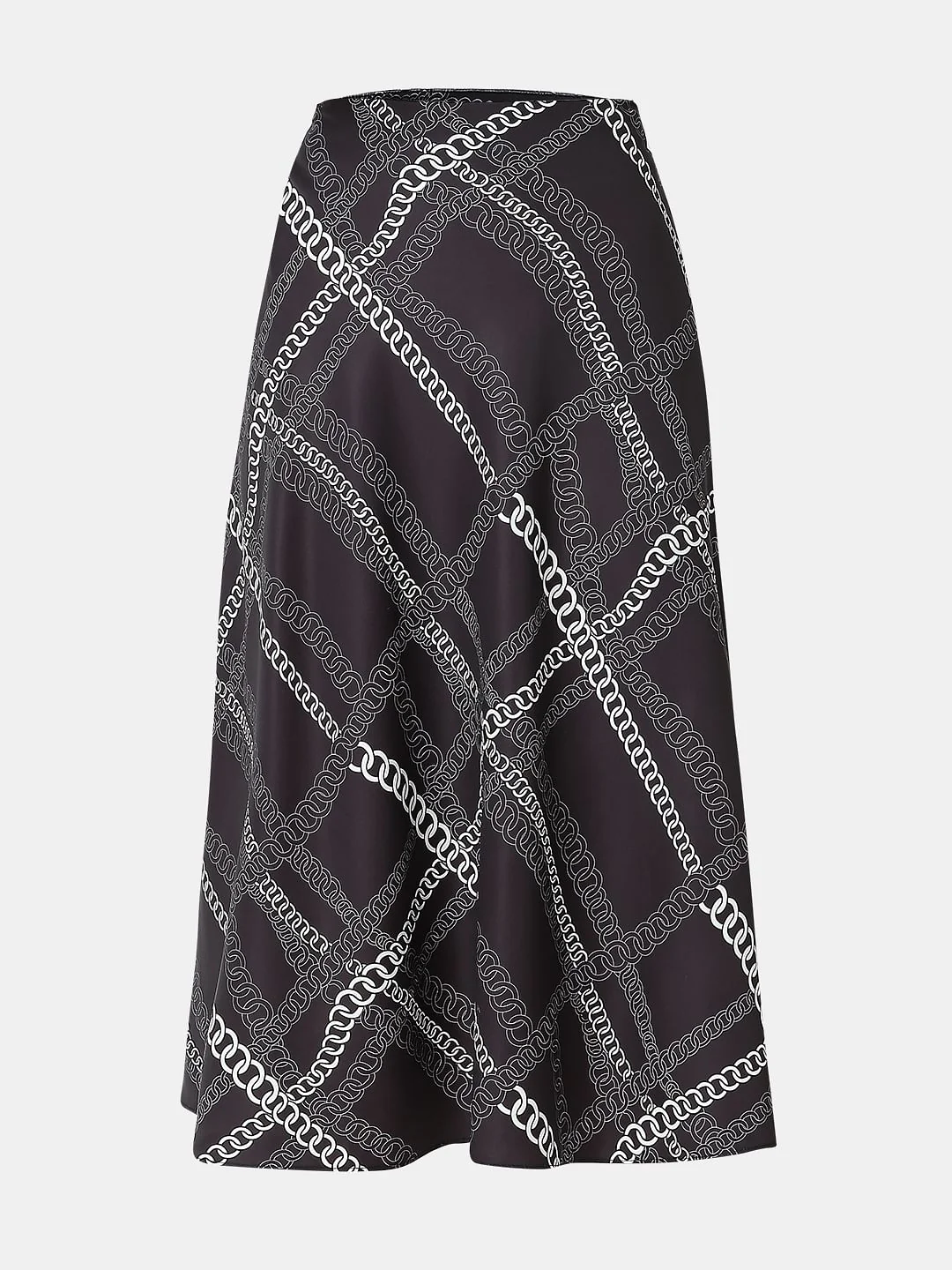 Black Chain Print Co-Ord Set Skirt - Image 7
