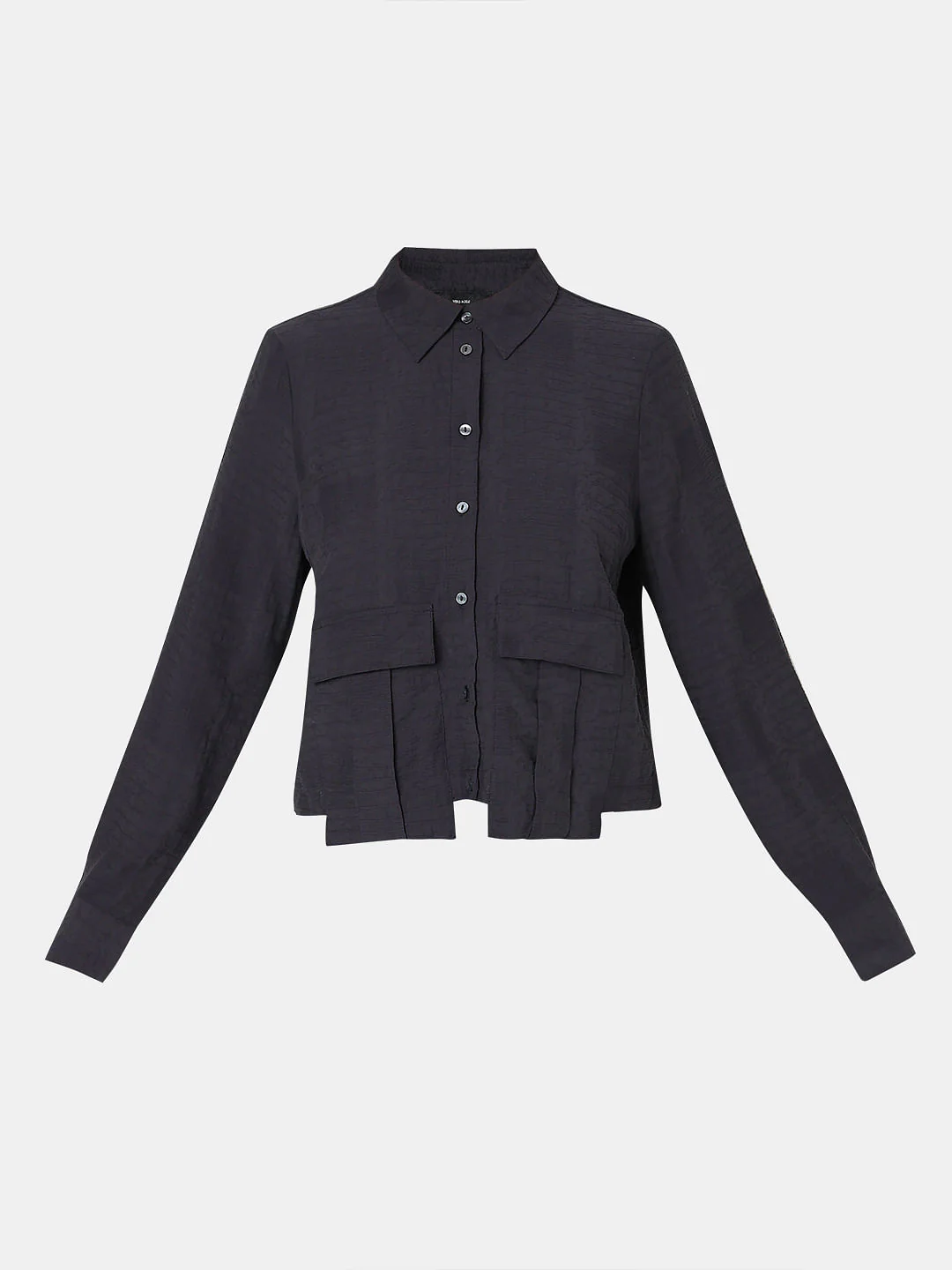 Navy Blue Co-Ord Set Shirt - Image 7