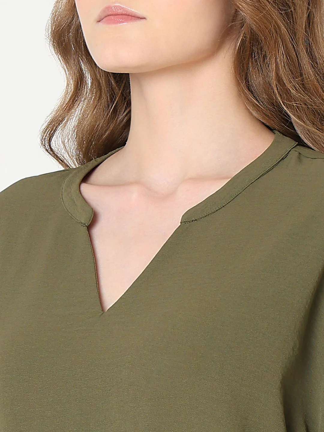 Dark Green V-Neck Top - Image 8
